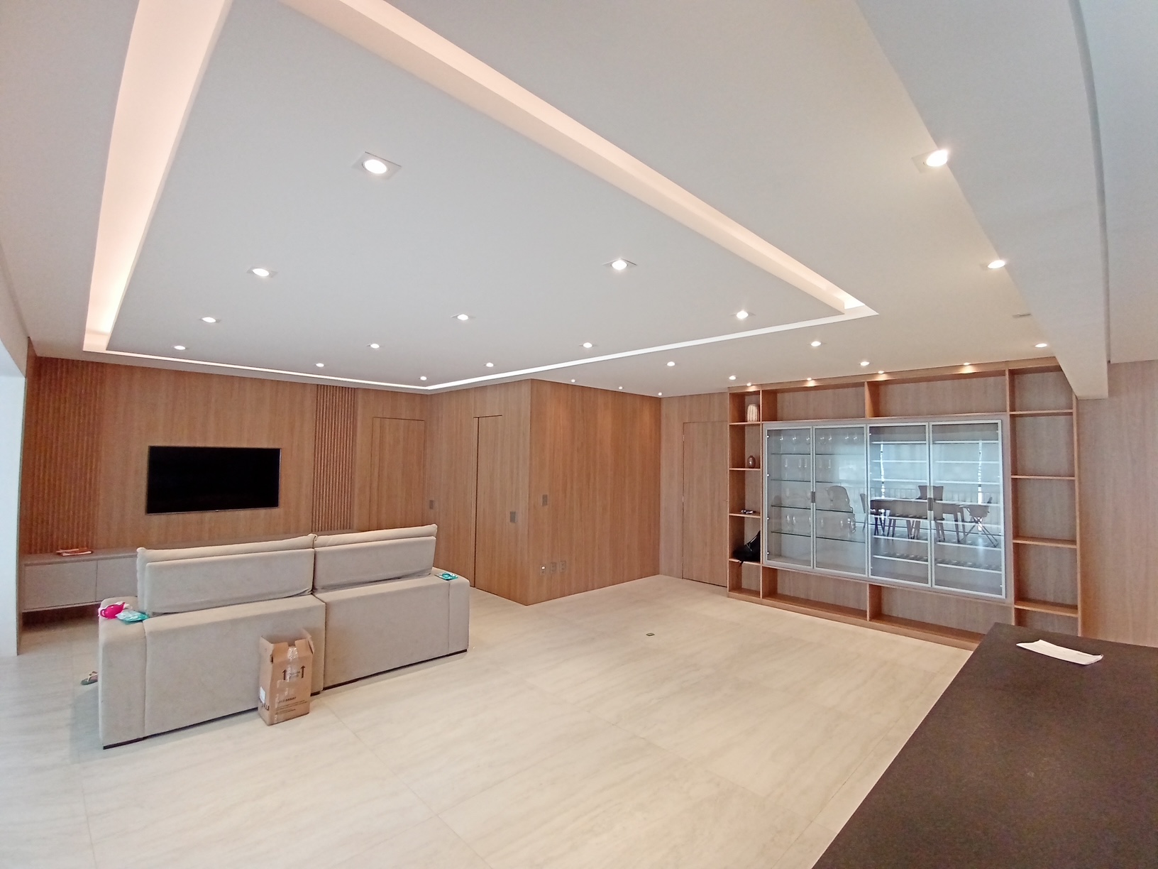 Ambiente com móveis sob medida